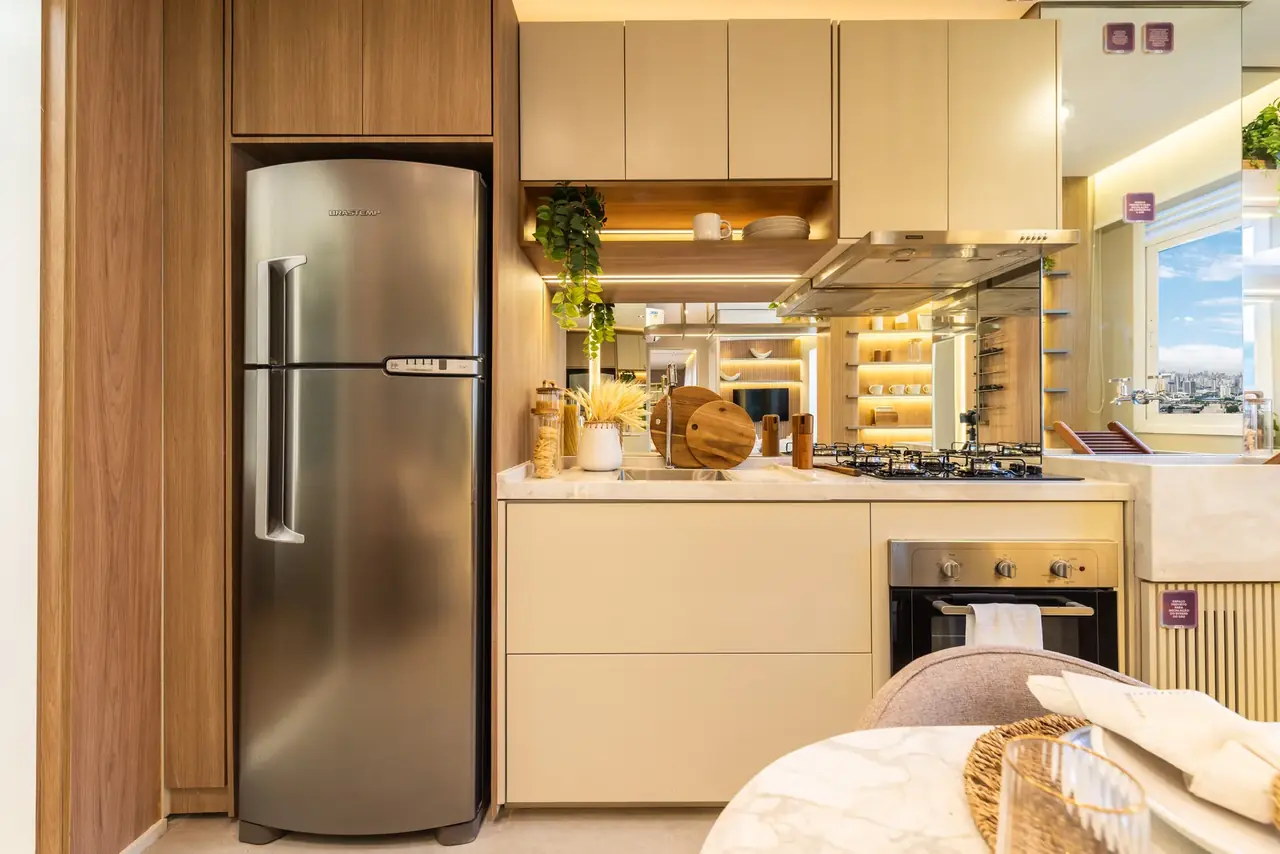 Cozinha do apartamento decorado Flow Limão